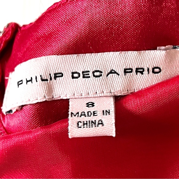 Vintage PHILiP DECAPRIO Embellished Halter Pin Up Formal Dress—SZ. 8 - Picture 11 of 17